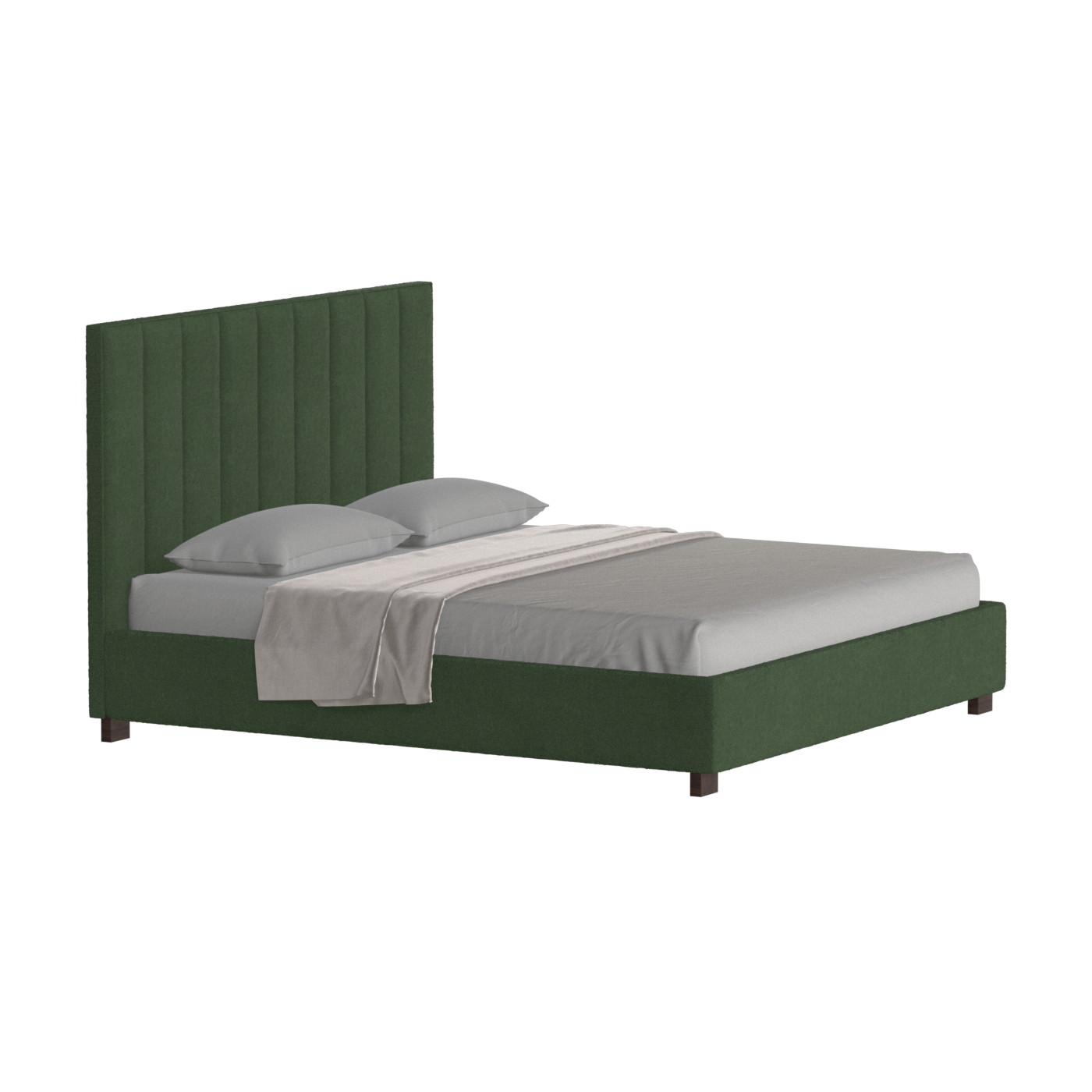 Ava High Headboard Bed in Luxe Fabric