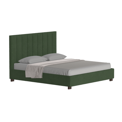 Ava High Headboard Bed in Luxe Fabric