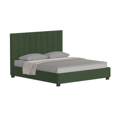Ava High Headboard Bed in Luxe Fabric