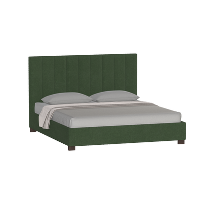 Ava High Headboard Bed in Luxe Fabric
