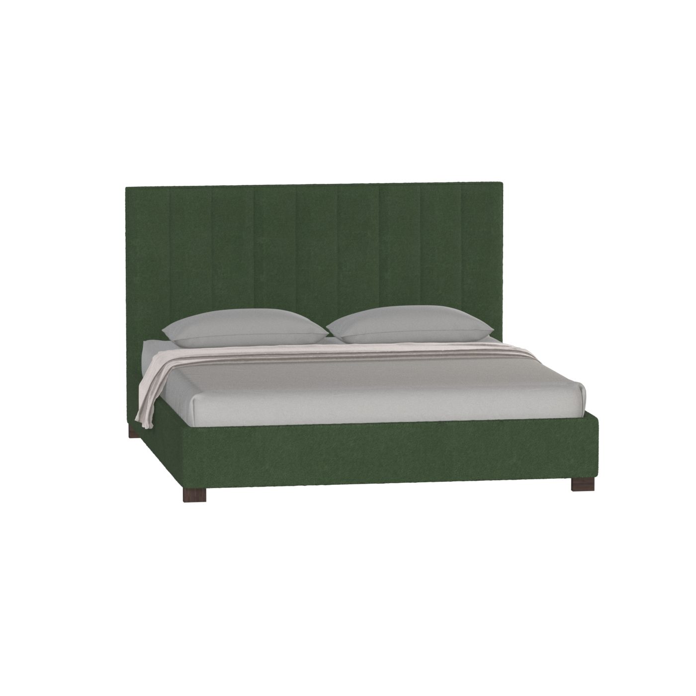 Ava High Headboard Bed in Luxe Fabric