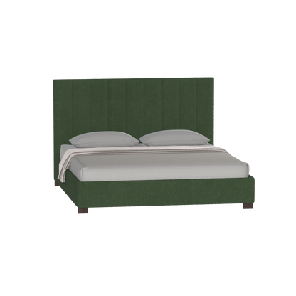 Ava High Headboard Bed in Luxe Fabric