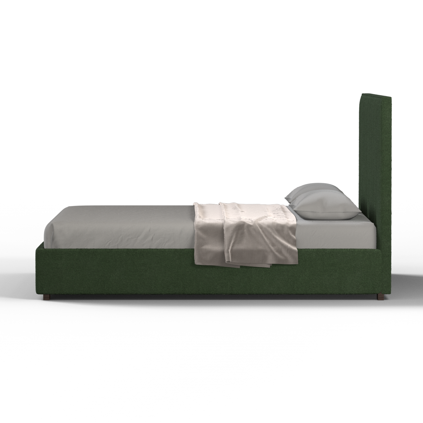 Ava High Headboard Bed in Luxe Fabric