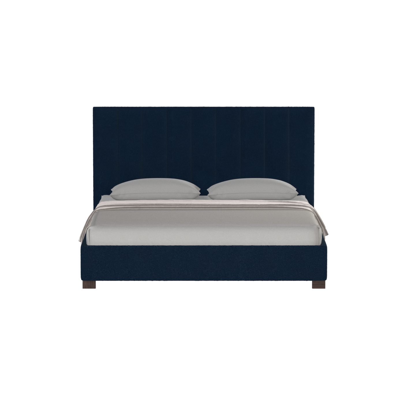 Ava High Headboard Bed in Luxe Fabric