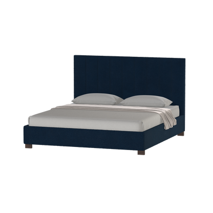 Ava High Headboard Bed in Luxe Fabric