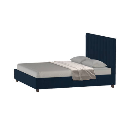 Ava High Headboard Bed in Luxe Fabric