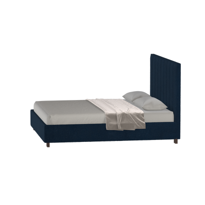 Ava High Headboard Bed in Luxe Fabric