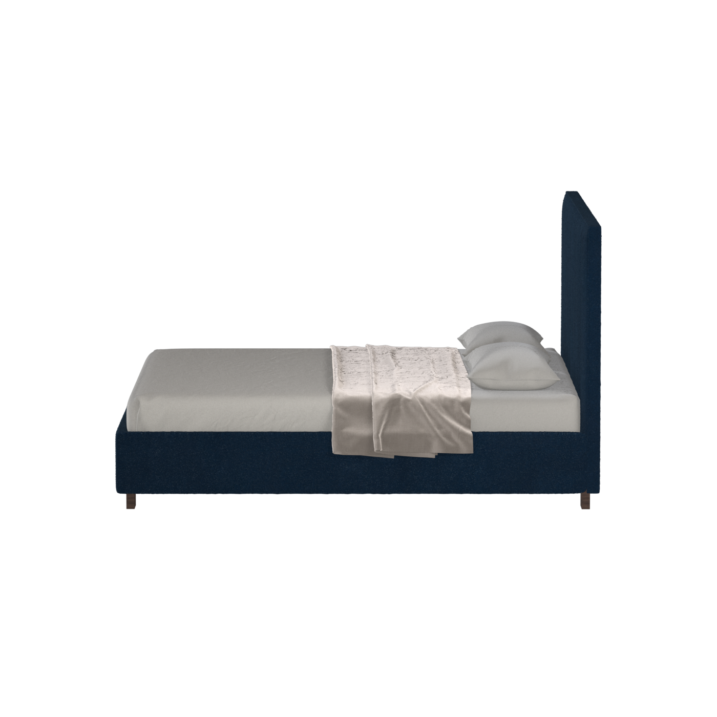 Ava High Headboard Bed in Luxe Fabric