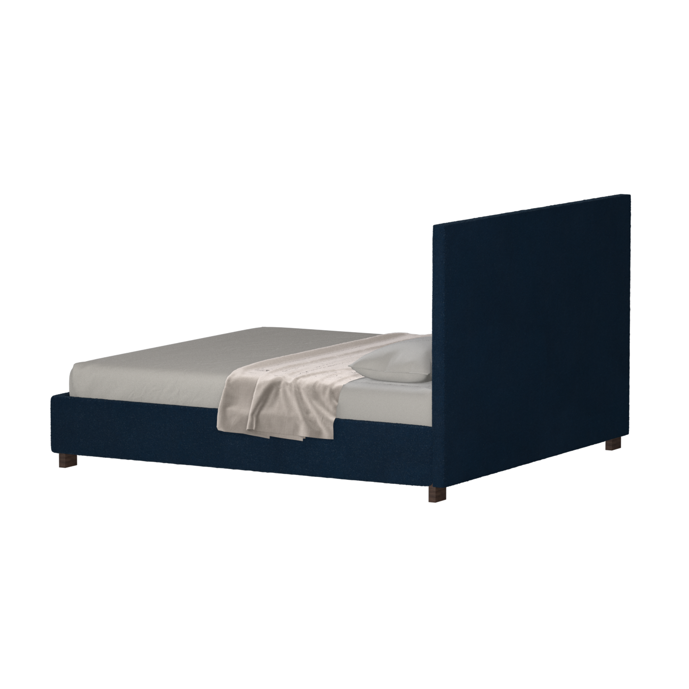 Ava High Headboard Bed in Luxe Fabric