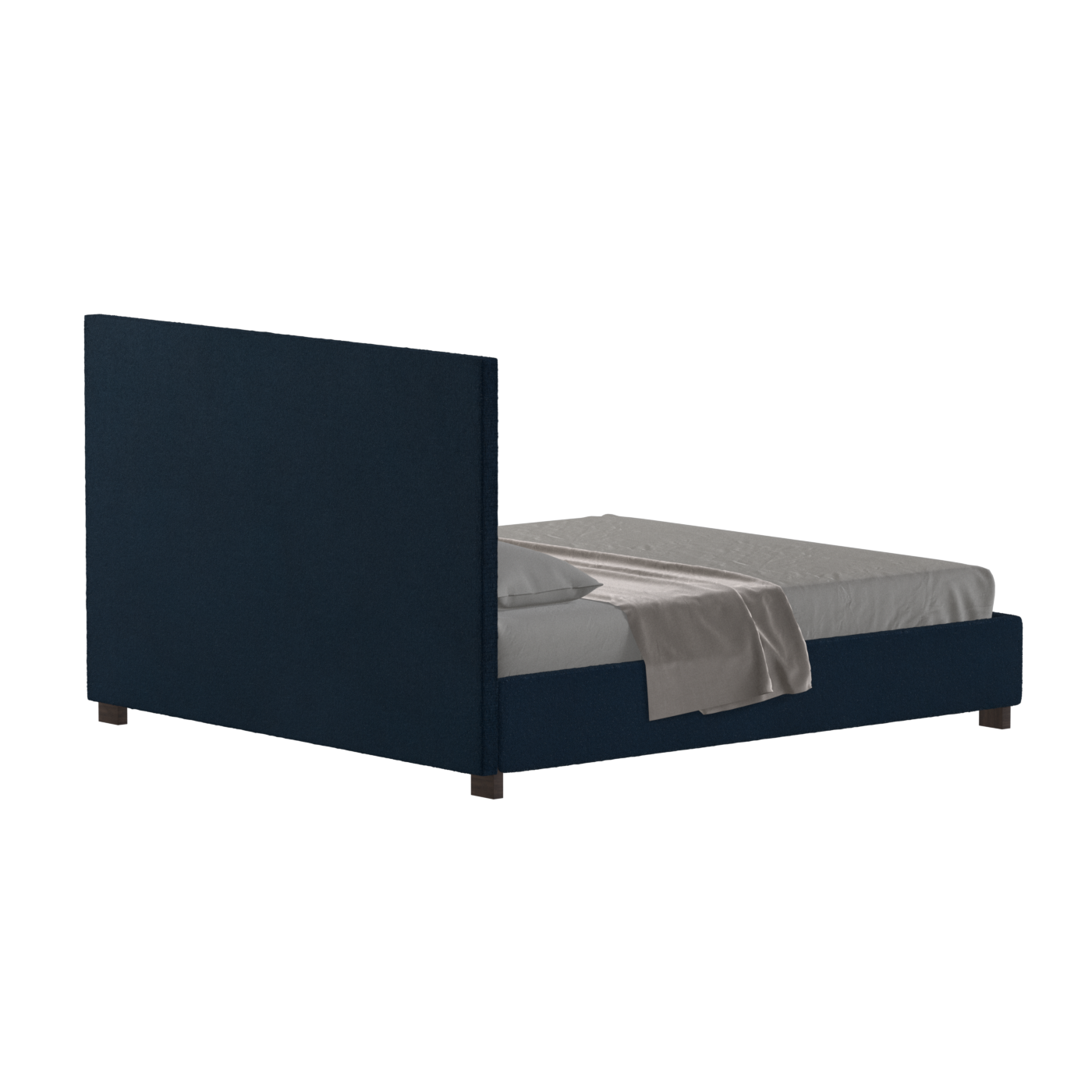 Ava High Headboard Bed in Luxe Fabric