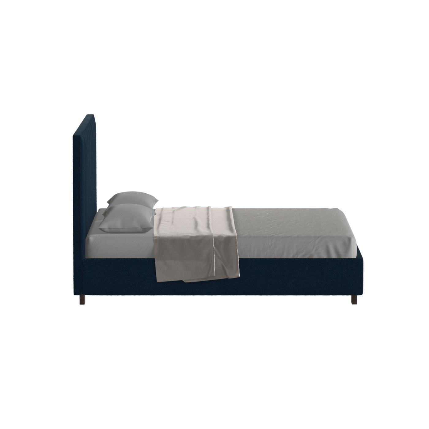 Ava High Headboard Bed in Luxe Fabric