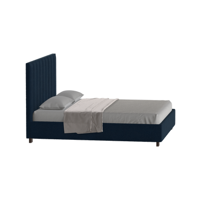 Ava High Headboard Bed in Luxe Fabric