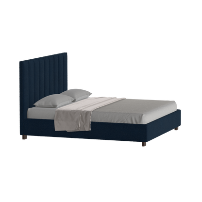 Ava High Headboard Bed in Luxe Fabric