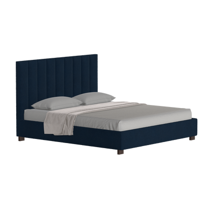 Ava High Headboard Bed in Luxe Fabric