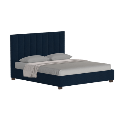 Ava High Headboard Bed in Luxe Fabric