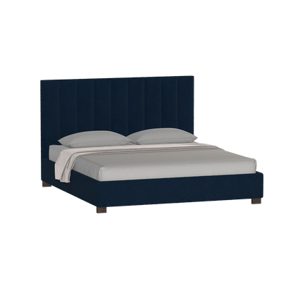 Ava High Headboard Bed in Luxe Fabric
