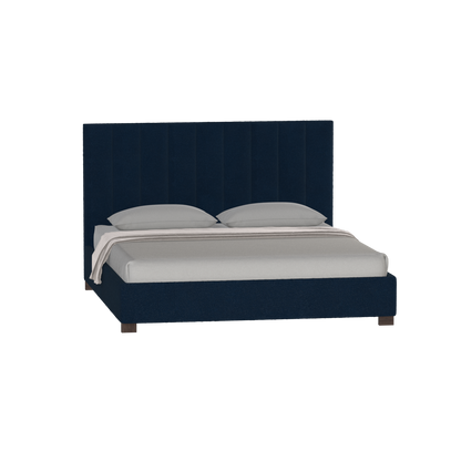 Ava High Headboard Bed in Luxe Fabric