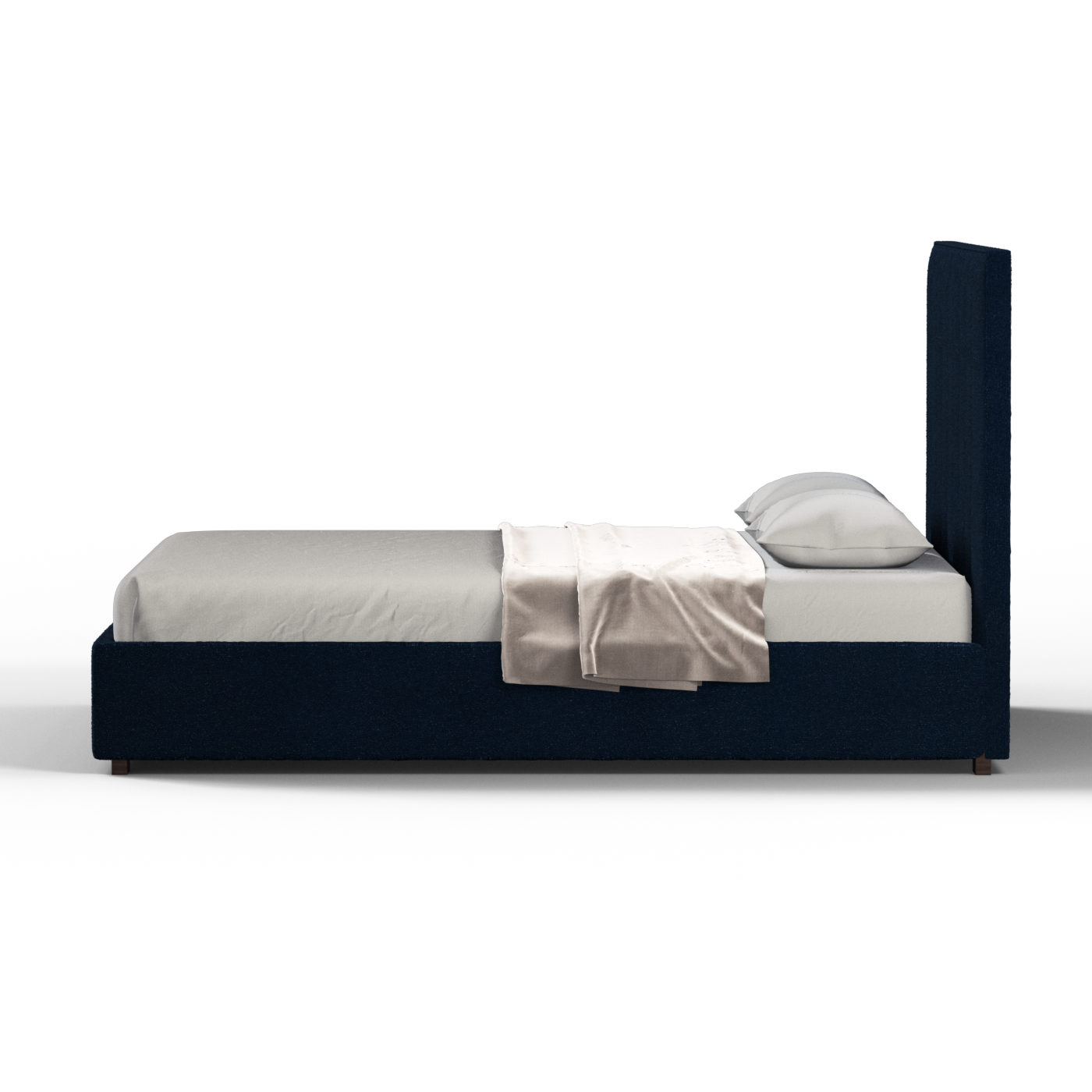 Ava High Headboard Bed in Luxe Fabric