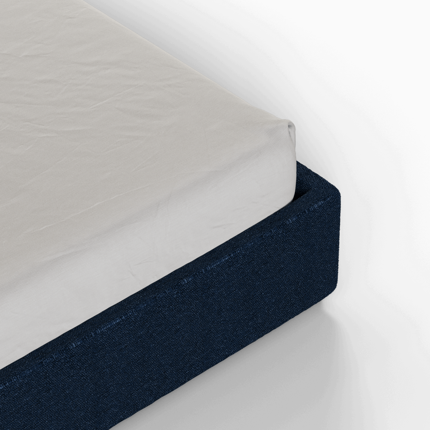 Ava High Headboard Bed in Luxe Fabric
