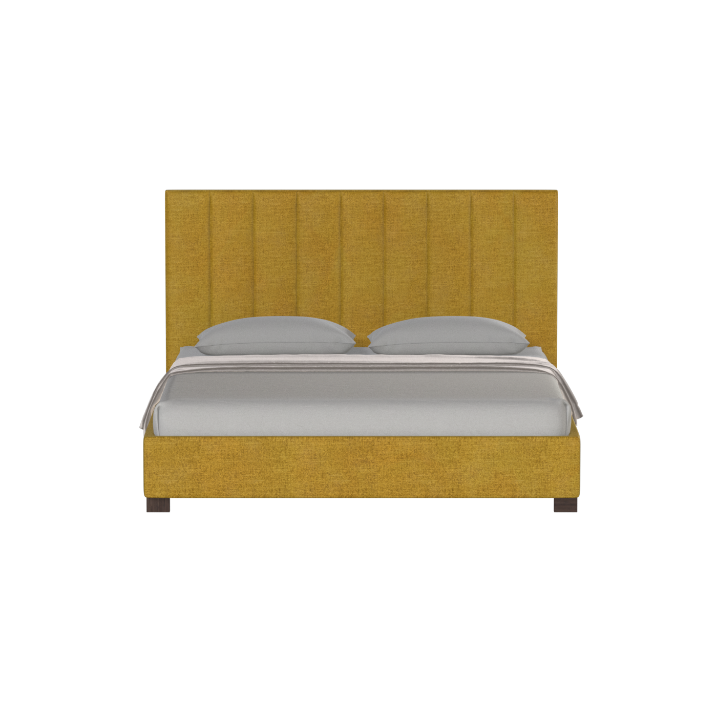 Ava High Headboard Bed in Luxe Fabric