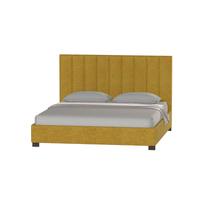 Ava High Headboard Bed in Luxe Fabric