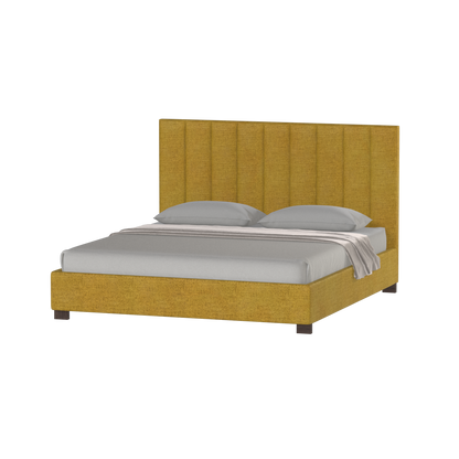 Ava High Headboard Bed in Luxe Fabric
