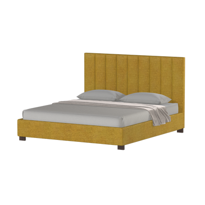 Ava High Headboard Bed in Luxe Fabric