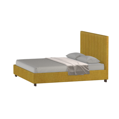Ava High Headboard Bed in Luxe Fabric
