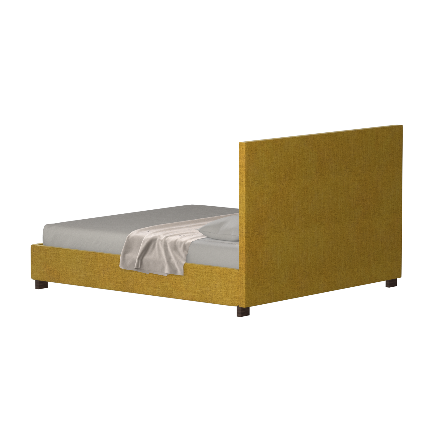 Ava High Headboard Bed in Luxe Fabric