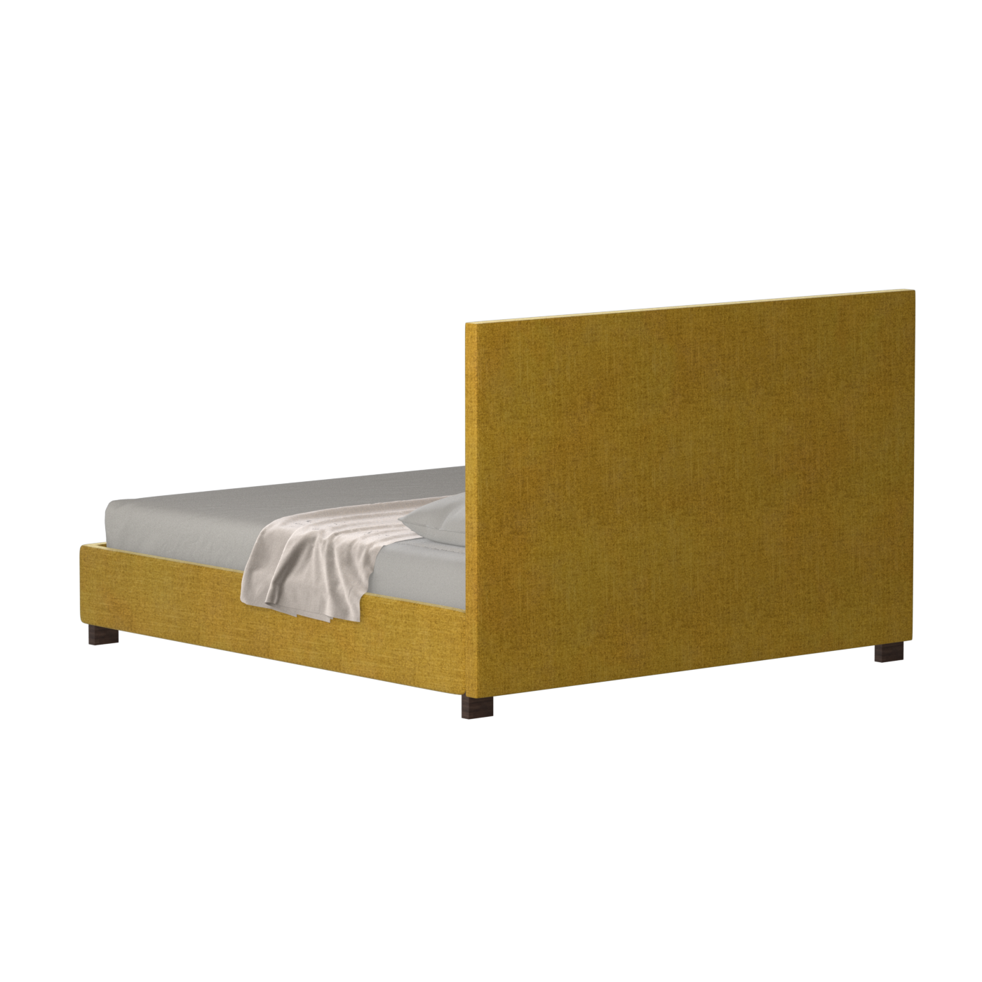 Ava High Headboard Bed in Luxe Fabric