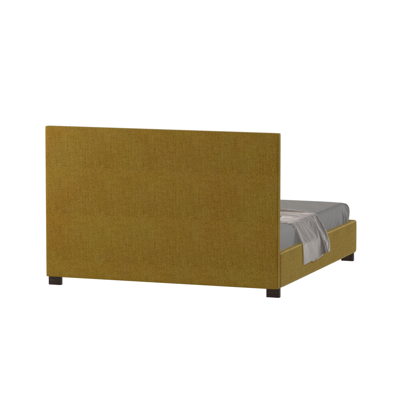 Ava High Headboard Bed in Luxe Fabric