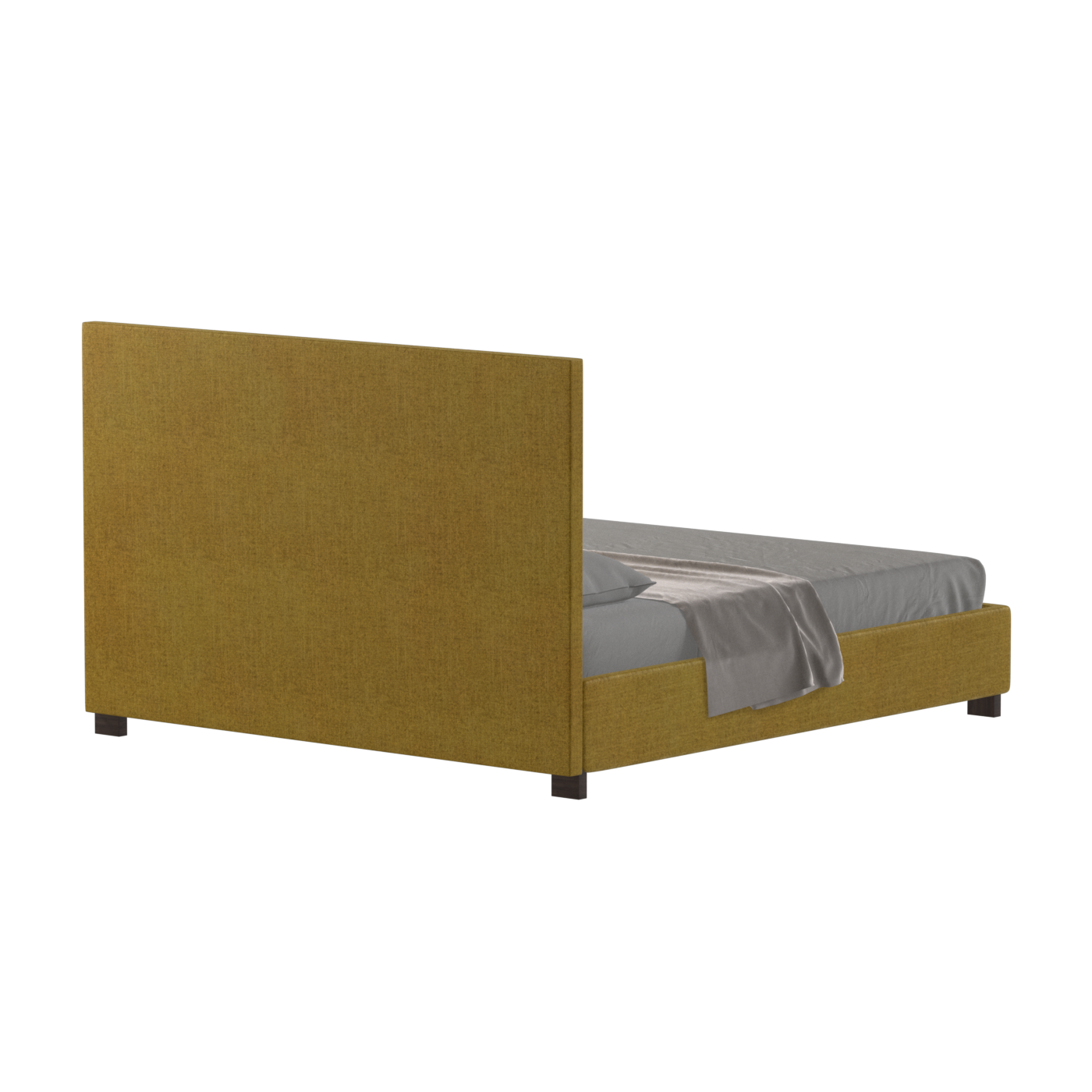 Ava High Headboard Bed in Luxe Fabric
