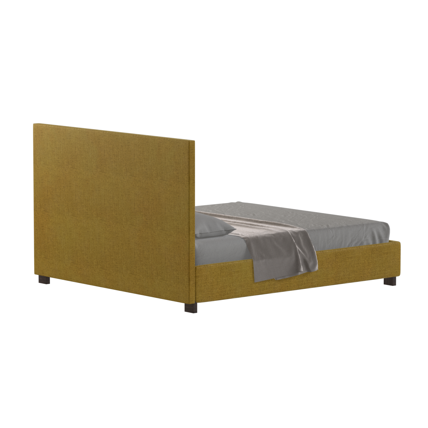 Ava High Headboard Bed in Luxe Fabric