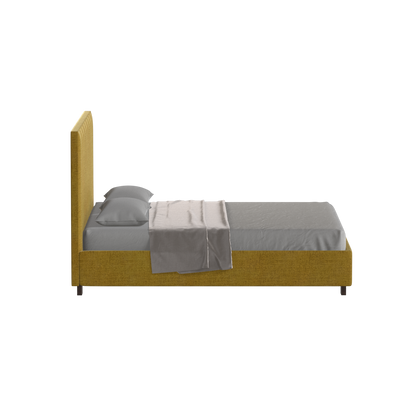 Ava High Headboard Bed in Luxe Fabric