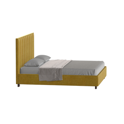 Ava High Headboard Bed in Luxe Fabric