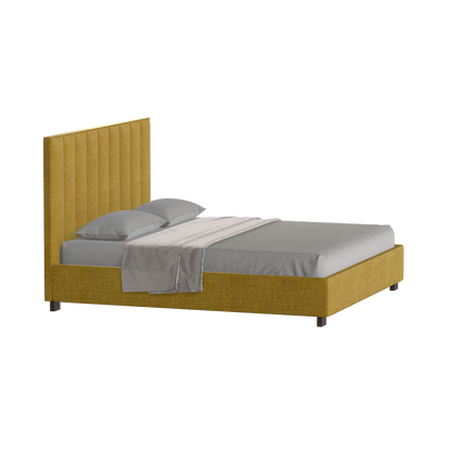 Ava High Headboard Bed in Luxe Fabric