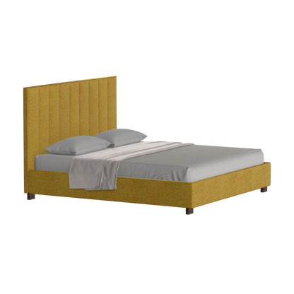 Ava High Headboard Bed in Luxe Fabric