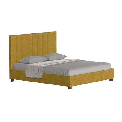 Ava High Headboard Bed in Luxe Fabric