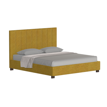 Ava High Headboard Bed in Luxe Fabric