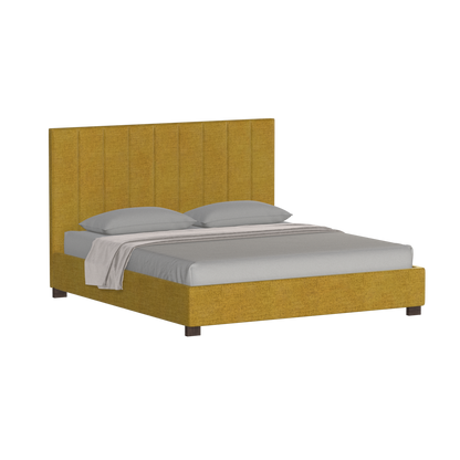 Ava High Headboard Bed in Luxe Fabric