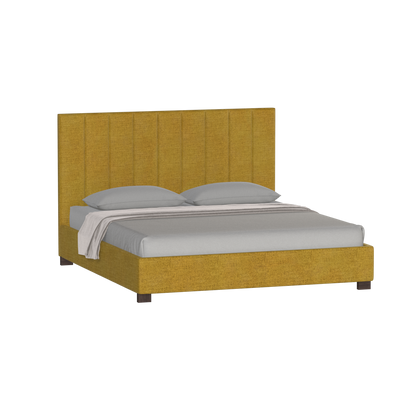 Ava High Headboard Bed in Luxe Fabric