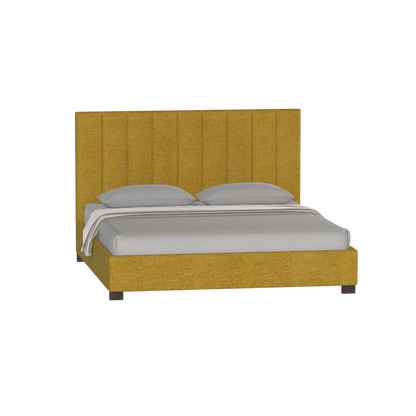 Ava High Headboard Bed in Luxe Fabric