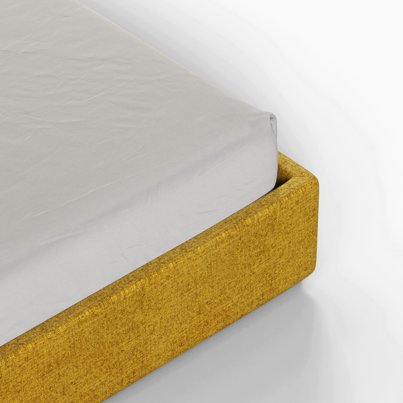 Ava High Headboard Bed in Luxe Fabric