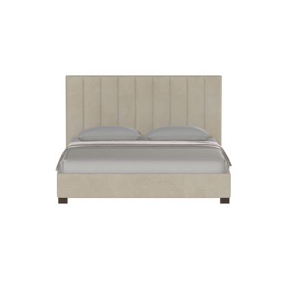 Ava High Headboard Bed in Luxe Fabric