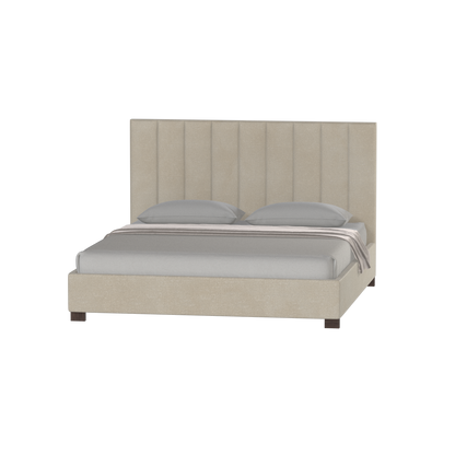 Ava High Headboard Bed in Luxe Fabric