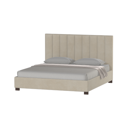 Ava High Headboard Bed in Luxe Fabric