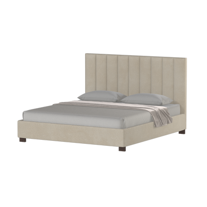 Ava High Headboard Bed in Luxe Fabric