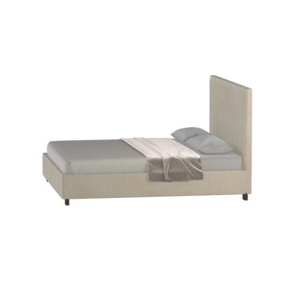 Ava High Headboard Bed in Luxe Fabric