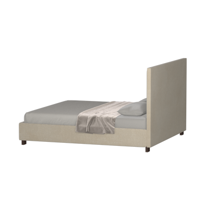 Ava High Headboard Bed in Luxe Fabric