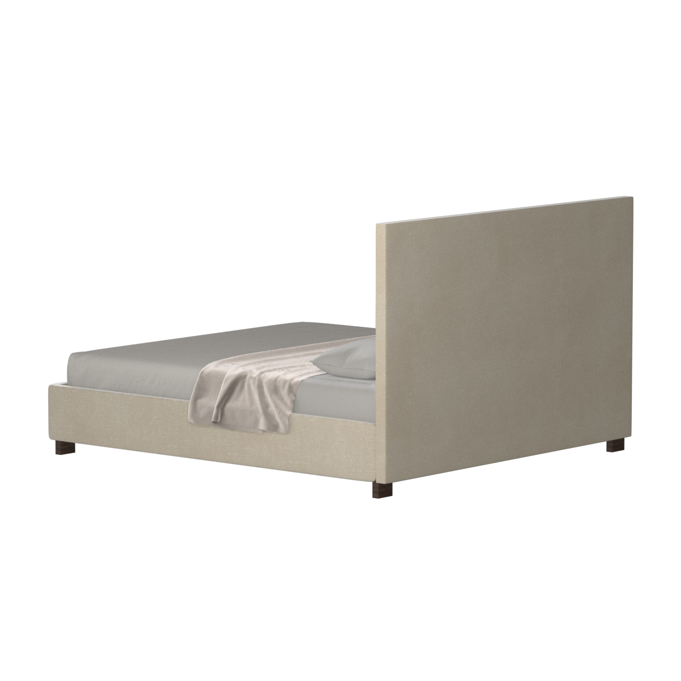 Ava High Headboard Bed in Luxe Fabric